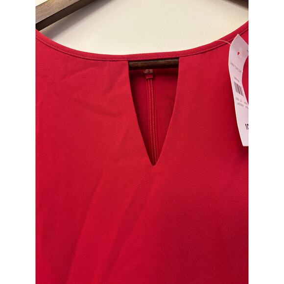 Ann Taylor Women’s Red Long Sleeve Shift Dress – Size 10 – New With Tags - Picture 4 of 12